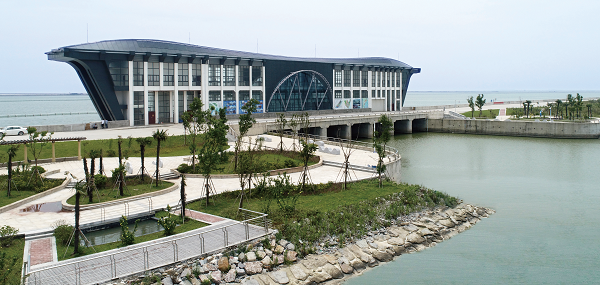 省重点项目-温州市抖圈官网一期围垦工程（北片）--西河堤水闸2020.6.30竣工.bmp