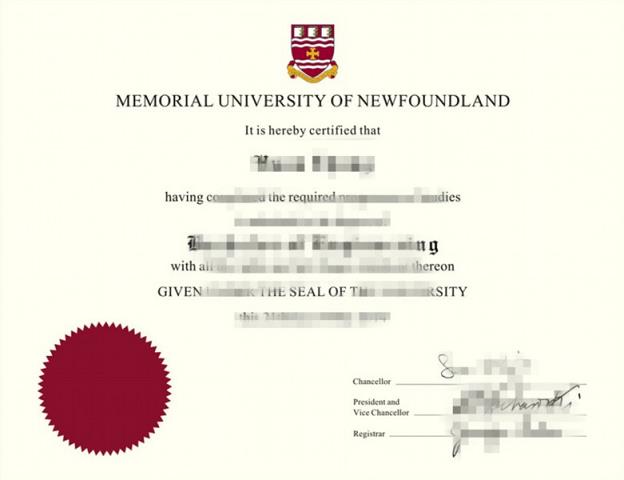 纽芬兰纪念大学文凭样本(纽芬兰纪念大学申请条件)